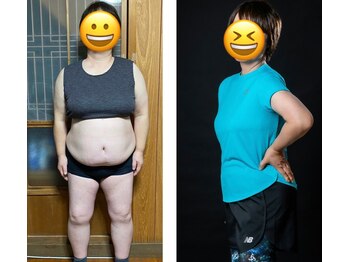 エムビーエルフィットネス 本陣亀島店(MBL.fitness)/お客様の変化【50代女性】