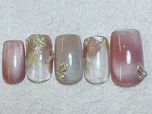 ネイルビート(NAIL BEAT)/マグネット　手描きフラワー