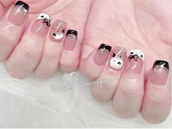 クイックスカルプ 高田馬場(Quick Sukarupu)/ショートでも可愛いハートネイル