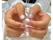 シェリーラメール 渋谷(cherielamer)/clear heart nail ￥7680 