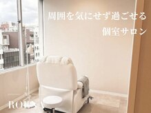 ロエナ 仙台店(ROENA)の雰囲気（周囲が気にならない半個室タイプ[仙台/まつパ/眉毛/メンズ/上下]）