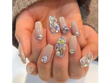 グラマラス アンジェアイ 荻窪店(glamourous ange eye)/ストーン埋め尽くしネイル