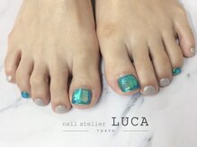 ネイルアトリエルカ(nail atelier LUCA)/W-180　うるうるフット氷ネイル