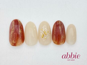 ネイルサロン アビー グランデュオ蒲田店(abbie)/ブラウンラメ¥9,042