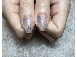 大理石風ネイル