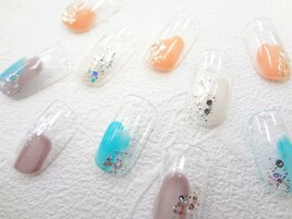 塗りかけネイル