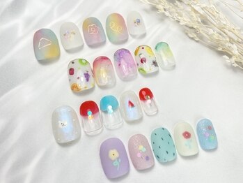 カラフルニュアンスNail