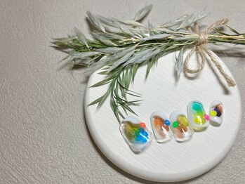 ブレス 仙台駅前本店(BLESS)/カラフルインクを使ったネイル!