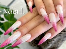 ノウル(Noeul.)/白×ピンクグラデ