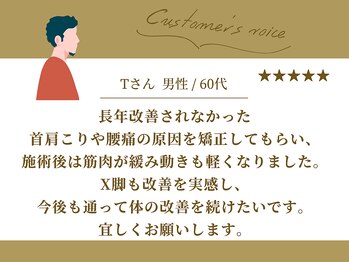新橋西口整骨院/お客様からの口コミ紹介4