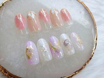 ココラーレ(cocorare)の写真/《パラジェル導入》オフィスでも映えるデザイン豊富♪きれいめ～ニュアンスネイルまで幅広く楽しめます＊