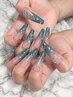 【GEL-X/10本長さ出し】キラキラアートコース ￥14,000