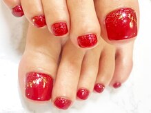 ライトウェーブ 長野駅前店/クリアカラーのフットネイル