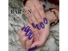 バロン 新宿店(BARON)/パープルラメ×ワンカラー