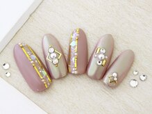 ネイルサロンフォーユー(for u)/キャメルオーロラヴェール¥7980