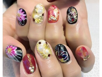キャディーネイルズ(Caddy' Nails)/お正月、成人式ネイル