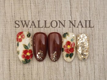 スワロンネイル(SWALLON NAIL)/１・２月定額ネイル