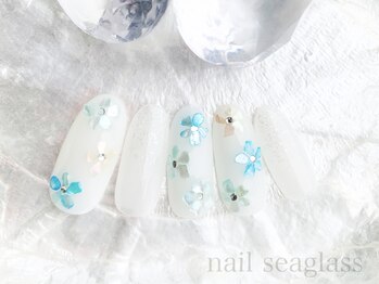 シェルフラワーネイル