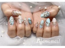 ブランネイル(BLANC.nail)/ぷっくりフラワーネイル