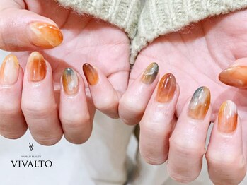 ワールド ビューティ ヴィヴァルト 宝塚店(WORLD BEAUTY VIVALTO)/マーブルネイル/秋冬ネイル