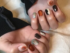 ジェルワンカラー￥7700＋アート