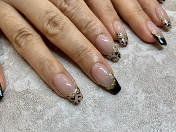 ブルームボーテ 北堀江(bloombeaute)/ヒョウ柄フレンチ