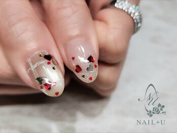 ネイルプラスユウ(NAIL+U)/ハートホロネイル