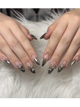 ミラーネイル/グラデーション