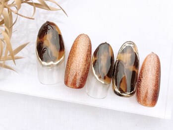 ネイルサロンフォーユー(for u)/べっ甲ネイル¥7980