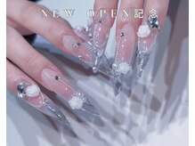 2me studio 心斎橋 [パラジェルネイル/フィルイン/マグネット/長さだし/持ち込み]/フレンチネイルマーブルネイル