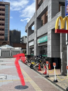 ビーラボ なかもず店/関西みらい銀行を右に