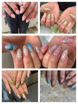 ブリスネイル うるま店(Bliss. nail)/スカルプ10本長さだしジェル追加