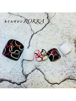 ロッカ(ROKKA)/ハートのフットネイル