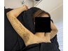 腕黒ずみケア【二の腕&肘&脇ハーブピーリング】+美容液導入+パック+角質ケア