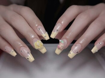 ピーチネイル 大塚(Peach Nail)/チップ長さだしxフレンチ