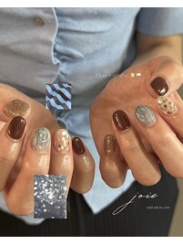 blue × brown
