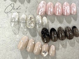 秋ネイル キラキラ