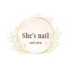 シーズネイル 牧港店(She's nail)ロゴ