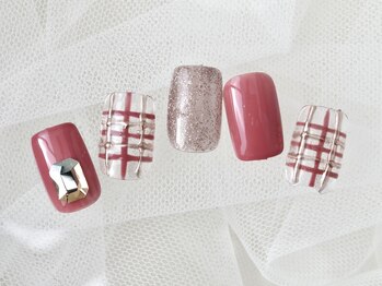 テンプテーション ネイル スタジオ(Temptation nail studio)/チェックネイル