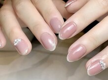 ミーナネイル(miinanail)/ピンクが可愛い上品ネイル