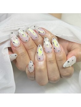 アン ジョーヌドラゴ/【自爪ネイル】オーロラネイル