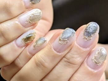 ミツバチネイル(Mitsubachi Nail)の写真/【22時まで営業◎】お仕事終わりにも通いやすい！“大人可愛い上品なネイル”が好評♪お子様連れ大歓迎☆