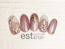 エストラッシュアンドネイル 銀座店(est lash&nail)/マグネットフラワーネイル