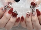 バレンタインネイル　¥11.300