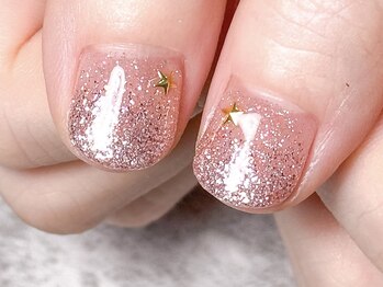 モルフォ 千駄ヶ谷(Morpho)/キラキラグラデーションネイル♪