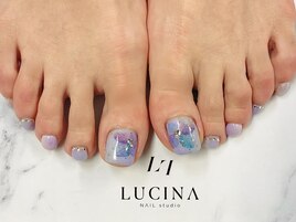c-197 フットフラワーネイル