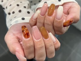 べっこう/くすみカラー