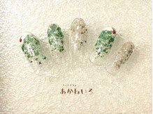 ネイルサロン あかねいろ/クリームソーダネイル　チェリー