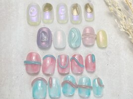 カラフルニュアンスNail