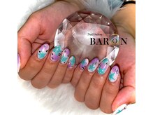 バロン 心斎橋店(BARON)/ジェルネイル☆星散りばめ